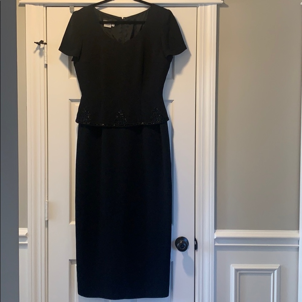 Donna Morgan Black Holiday Dress